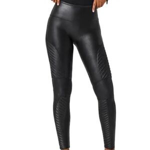 SPANX Black Faux Leather Leggings